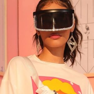 Spaceinvader Visor Sunglasses